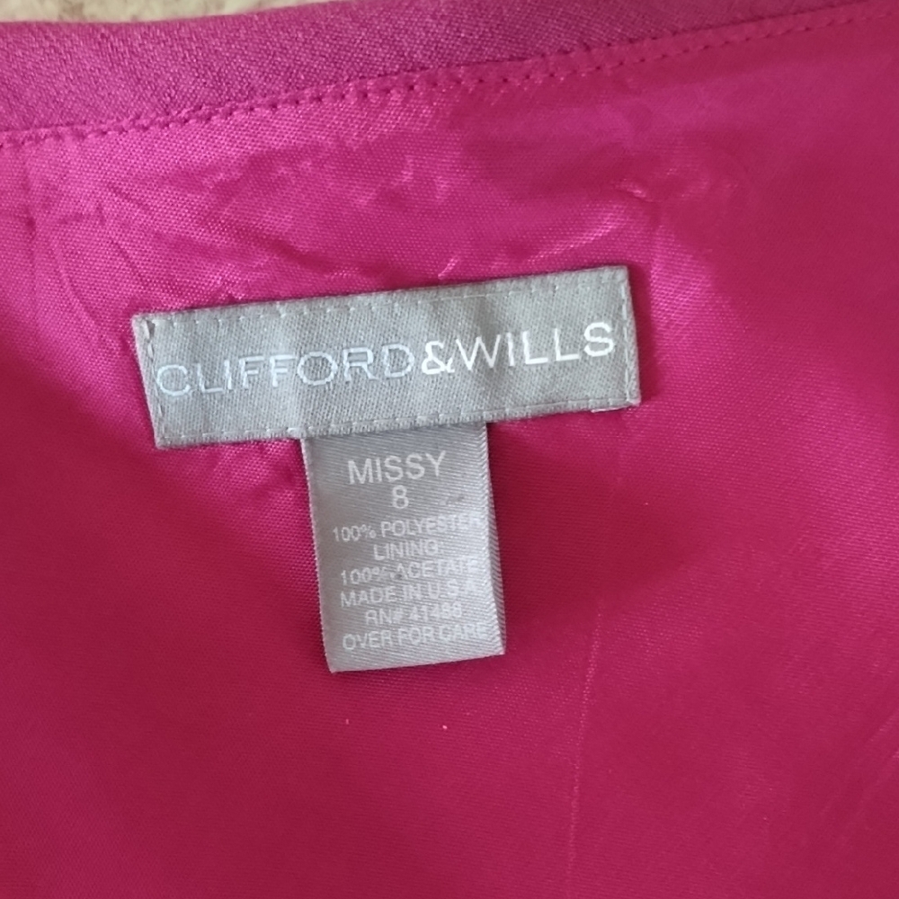 Clifford And Willis Sleeveless Magenta Dress - Picture 9 of 15